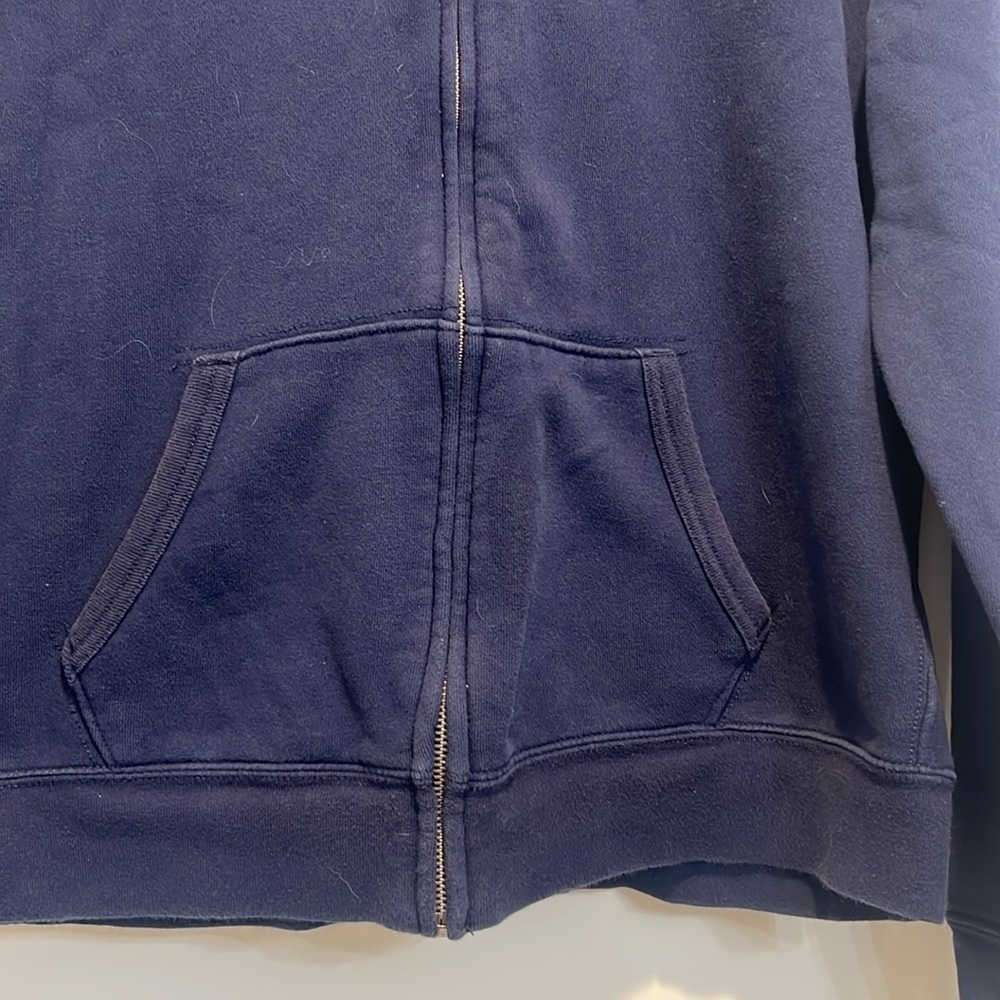Polo Ralph Lauren navy blue zipper hoodie size XL (18-20). - Picture 2 of 9